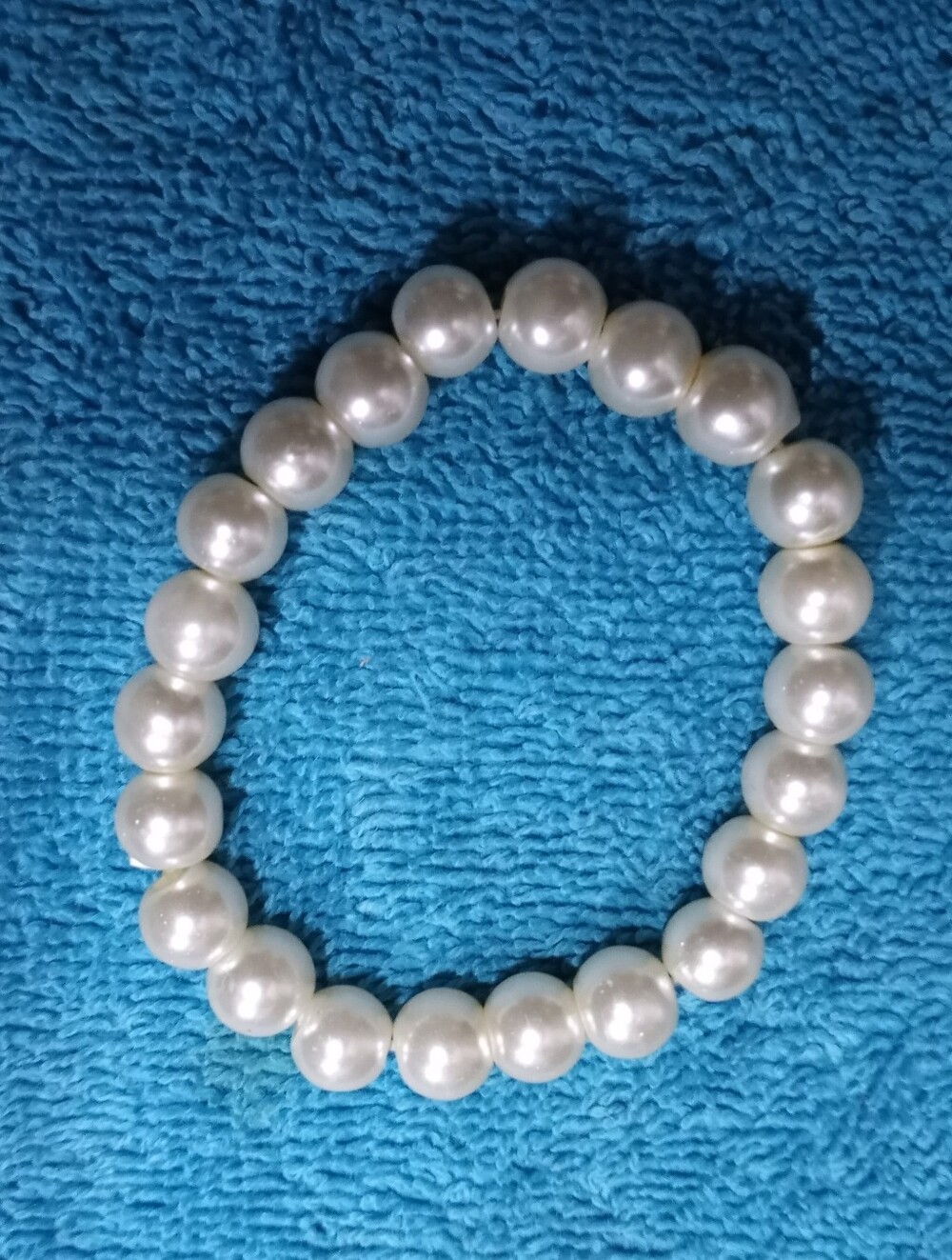 Faux Pearl Stretch Bracelet